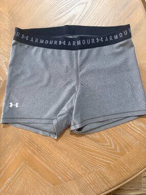 Under Armour Women’s Compression Shorts L | Gray | Training | Moisture‑Wicking
